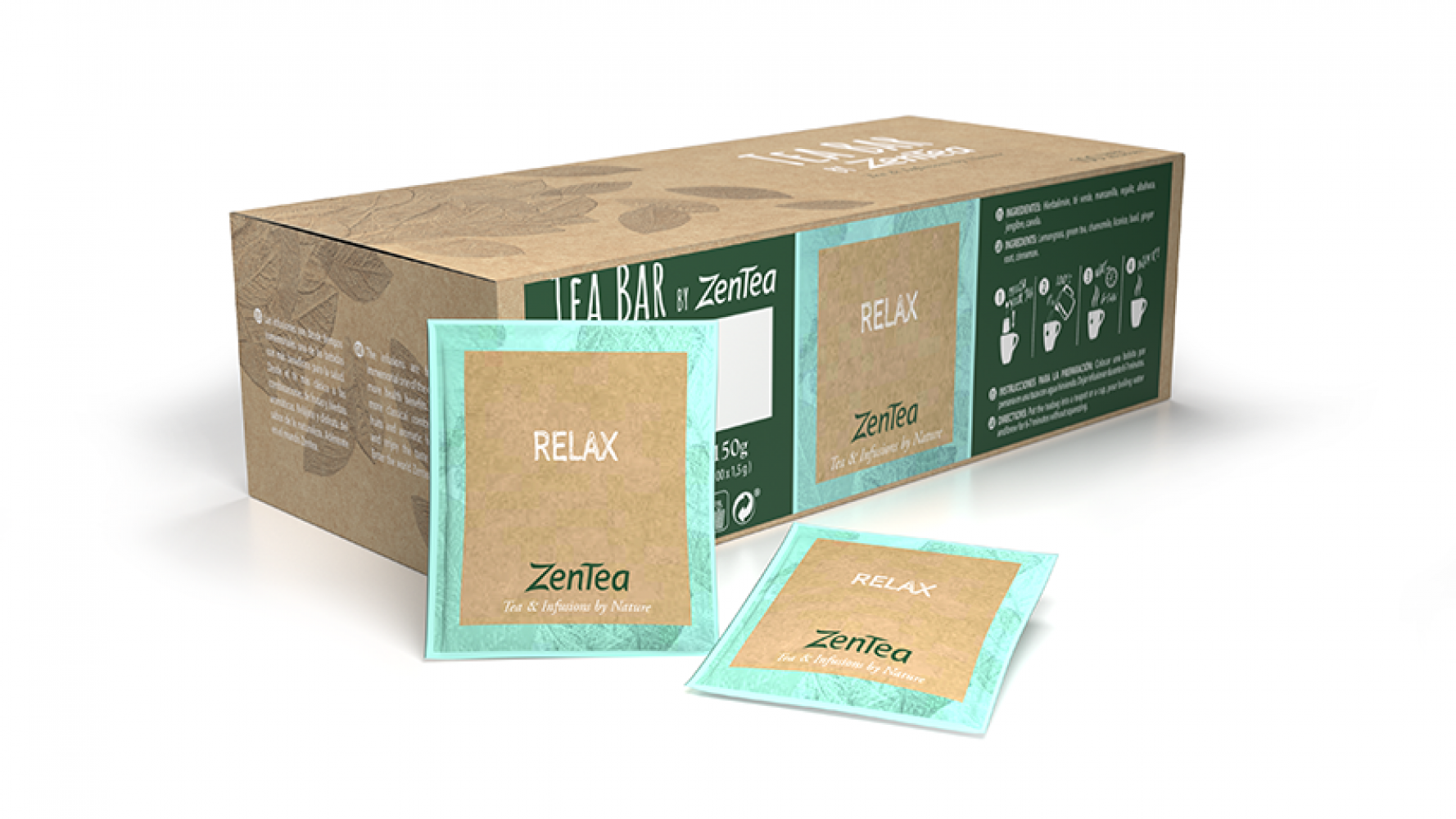 Zentea Infusión Wellness Relax - 100 sobres