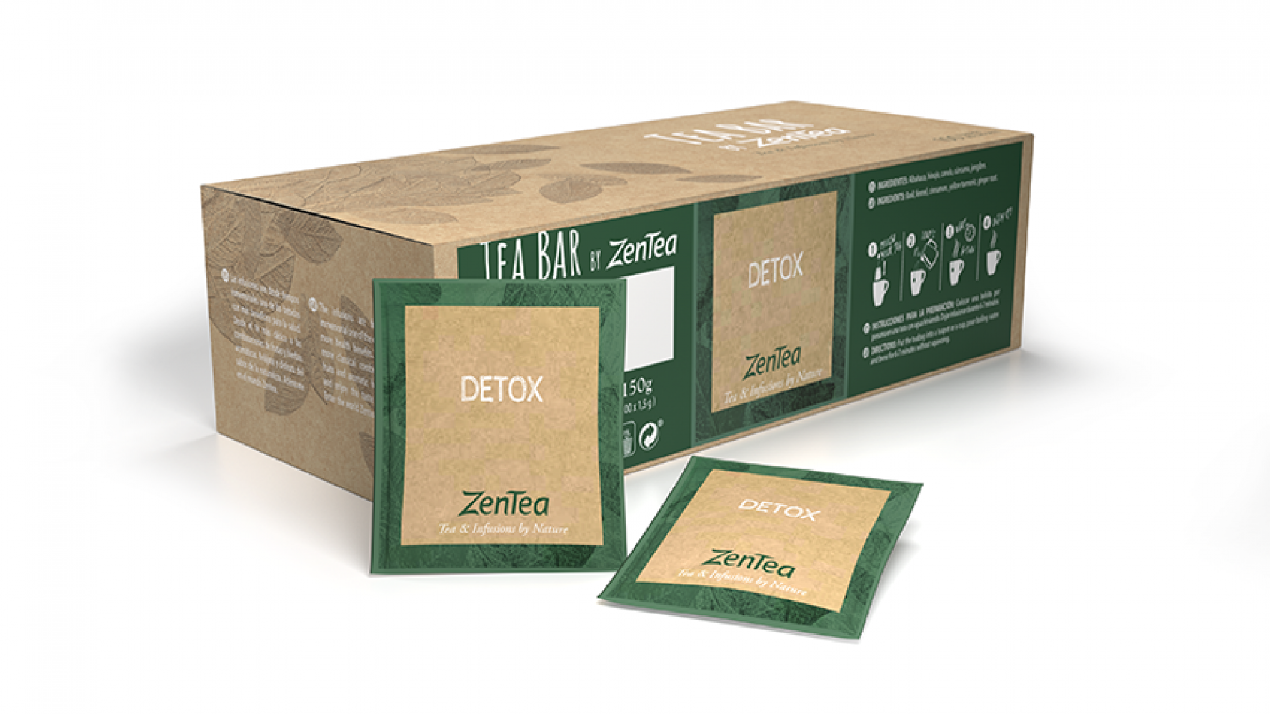 Zentea Infusión Wellness Detox - 100 sobres