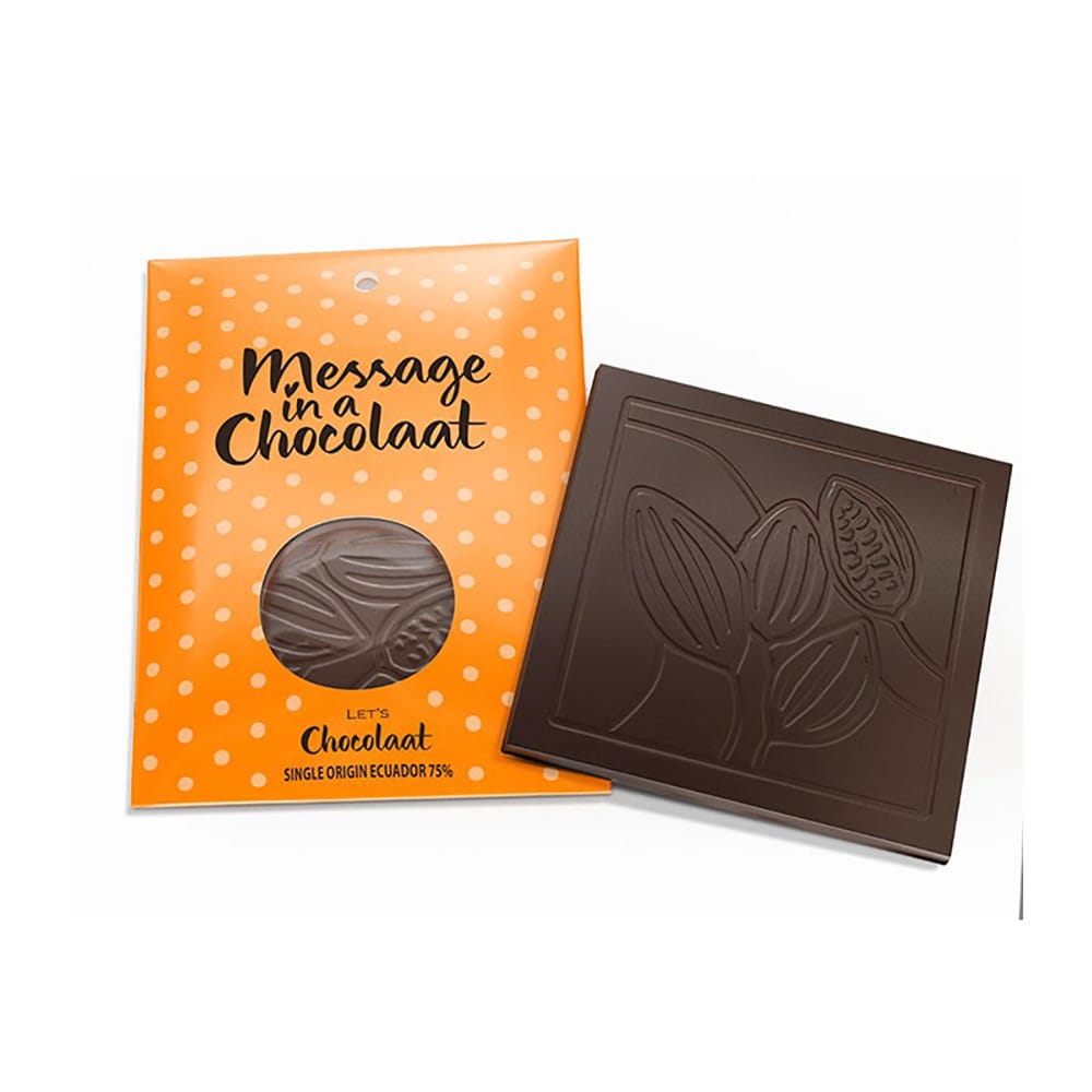 Tableta Message in a Chocolaat 75% cacao Ecuador