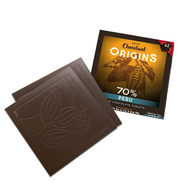 Tableta Origins 70% cacao Perú (2 unidades)