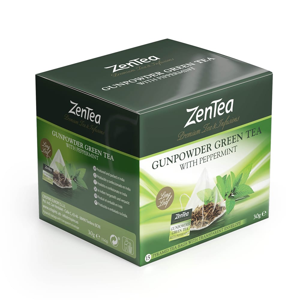 Té Verde Gunpowder with Peppermint - 15 sobres