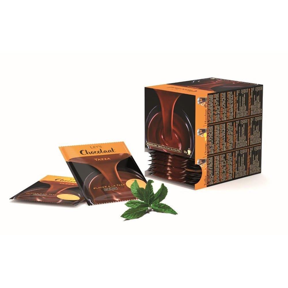 Mint drinking chocolate – box of 12 sachets