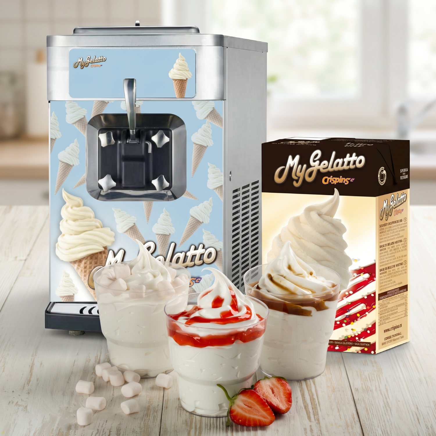 Maquina Helado Soft i My Gelatto Crispins para Horeca