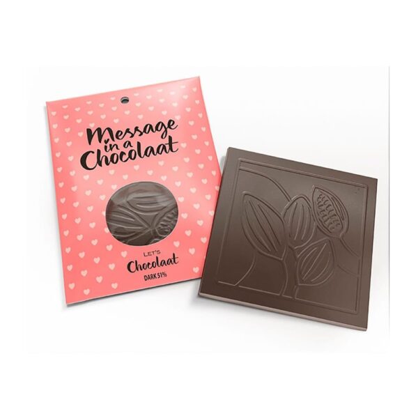 Tableta Message in a Chocolaat cacao 51%