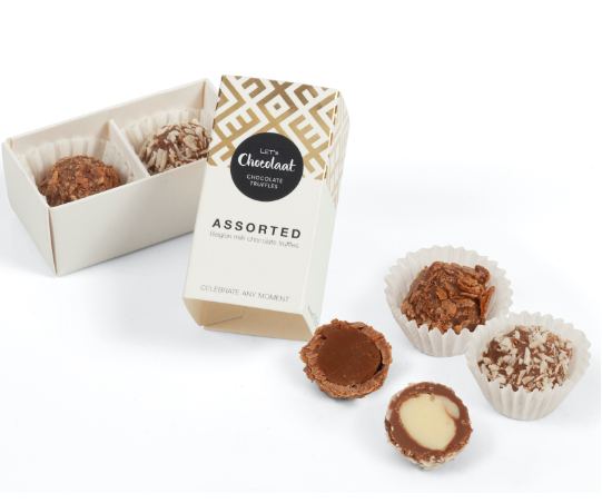 Selection of personalisable chocolate products